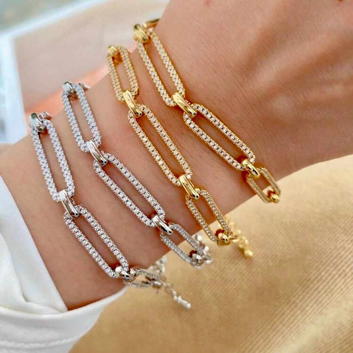 Zirkonia Chain Armband