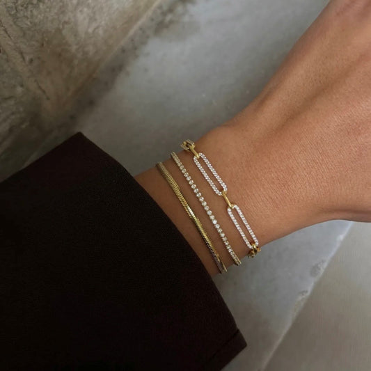 Zirkonia Chain Armband