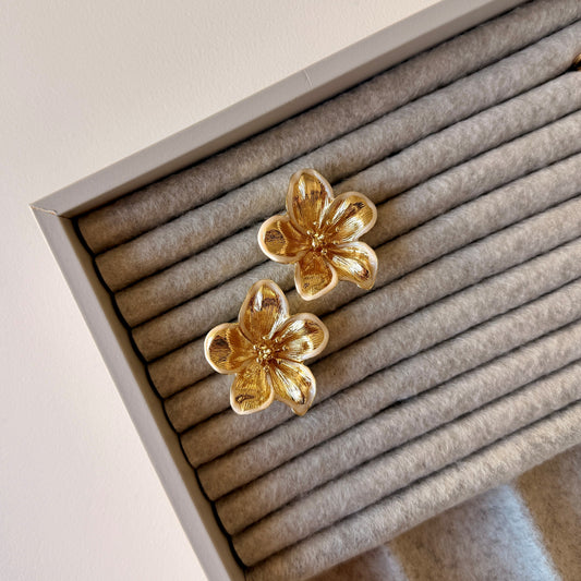 Golden Fleur Ohrringe