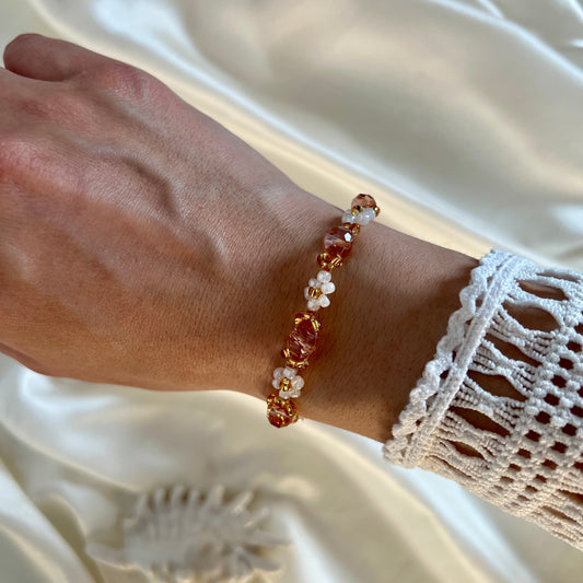 Rosa Pearl Armband
