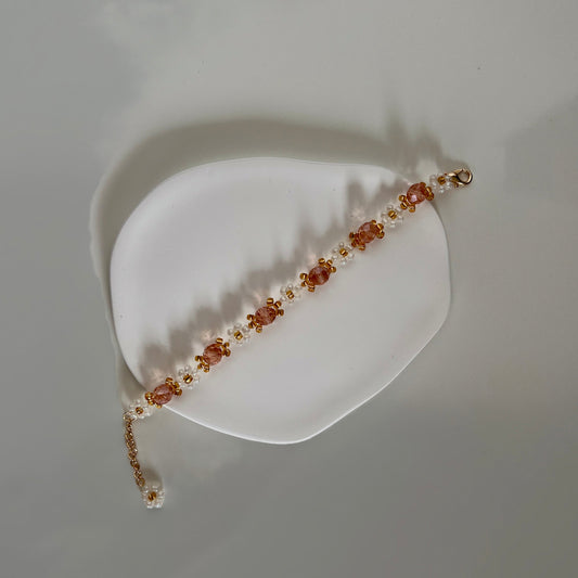 Rosa Pearl Armband