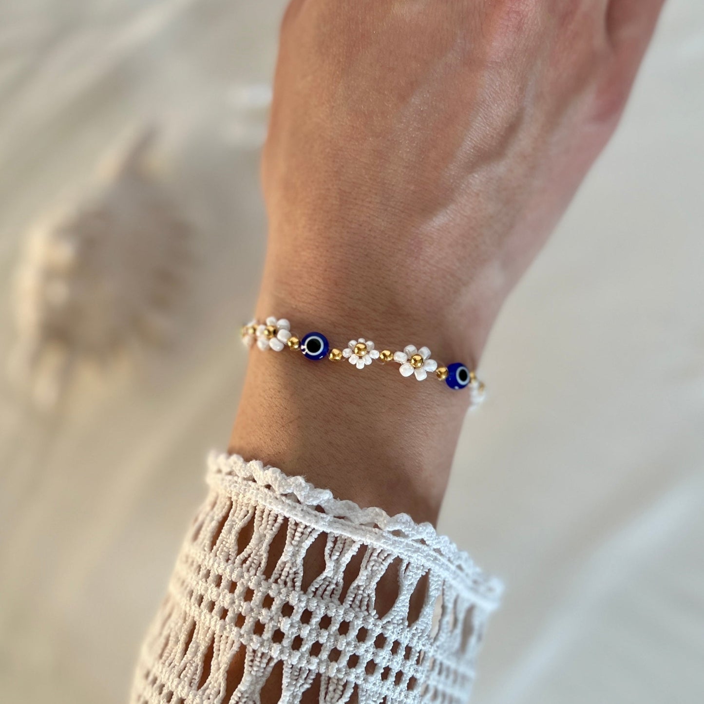 Nazar Pearl Armband