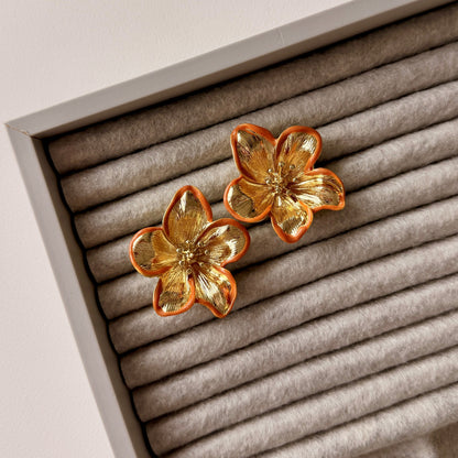 Golden Fleur Ohrringe