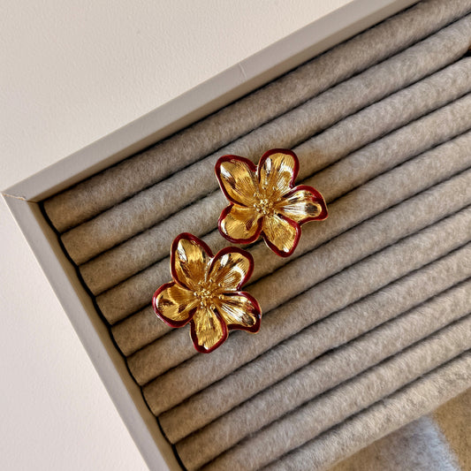 Golden Fleur Ohrringe