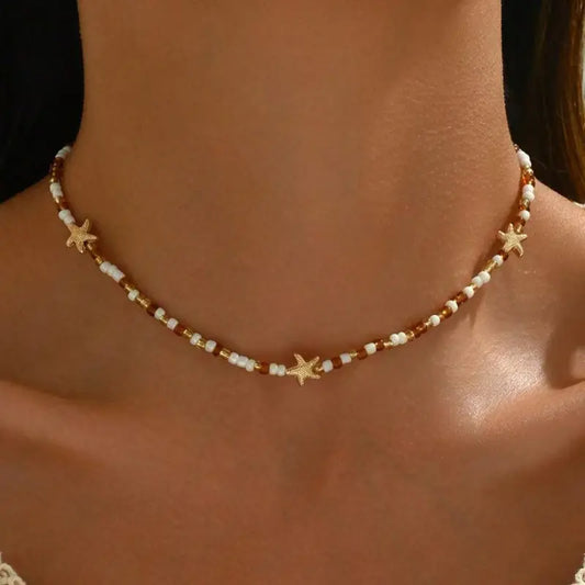 Summer Halskette Braun/Beige